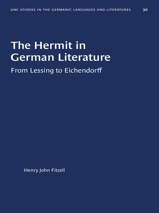 Title details for The Hermit in German Literature by Henry John Fitzell - Available